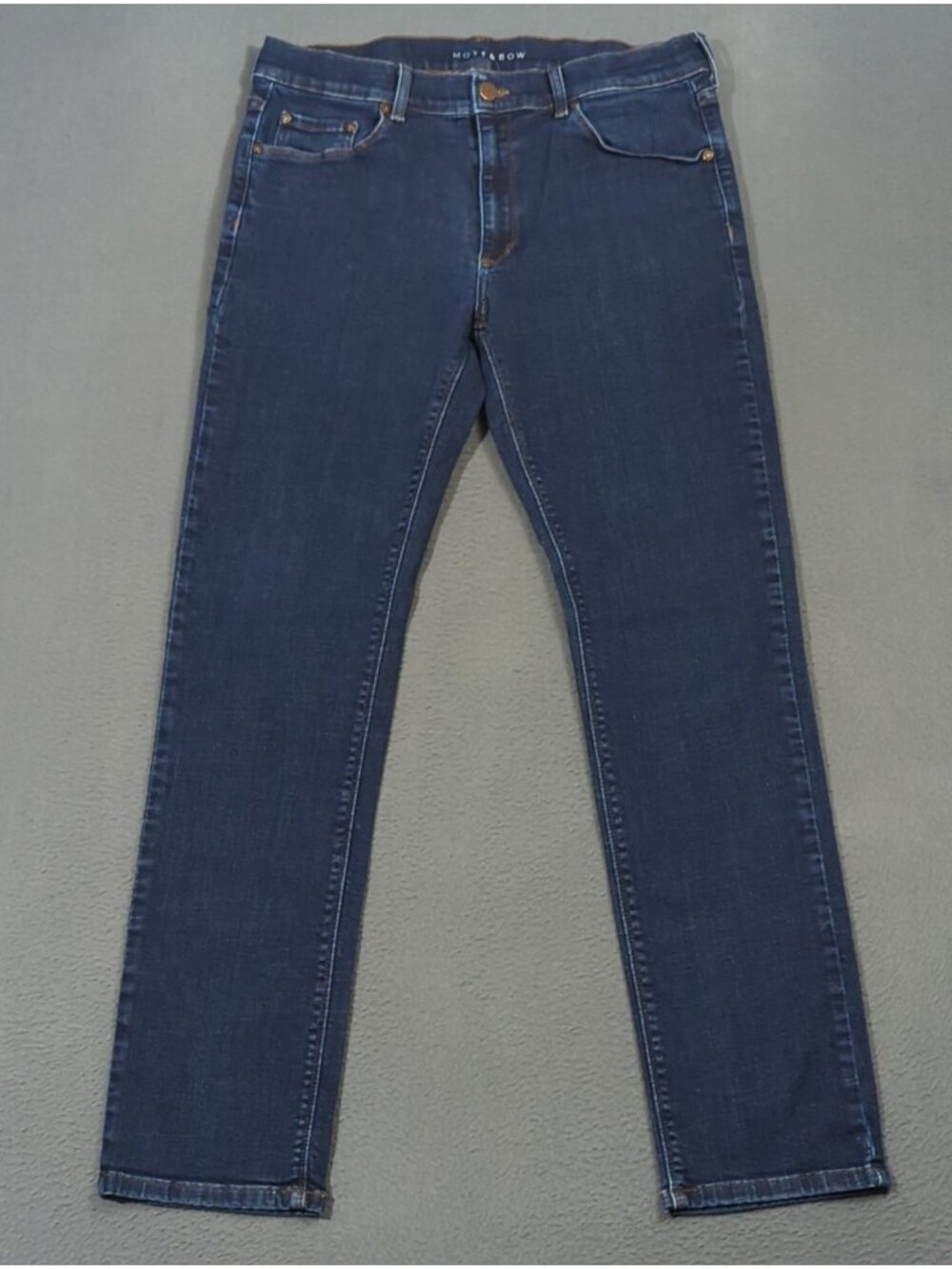 Mott & Bow Jeans Men's 34x32 Fits 33x30  Blue Slim Wooster Denim